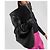 Balenciaga Borsa in pelle nera con foro circolare Nero - vista 3