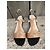 Nine West Sandali Piatti in Pelle Marrone Nero - vista 3