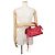 Borsa a mano Balenciaga Classic Mini City in pelle Rosso Bronzo - vista 4