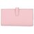 Cartera larga Hermès Bearn Soufflé en Rose Sakura Rosa - vista 3