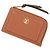 Tarjetero de cuero Cognac Louis Vuitton Coñac