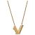 Collana Louis Vuitton LV&ME V Initial Pendant D'oro