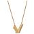 Collana Louis Vuitton LV&ME V Initial Pendant D'oro - vista 2