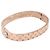 Bracciale rigido Louis Vuitton Monogram Cuff Nanogram in oro rosa D'oro - vista 2