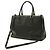Borsa a mano/Borsa a tracolla in pelle Saffiano Lux di Prada Nero - vista 3