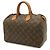 Borsa Louis Vuitton Monogram Speedy 30 Marrone - vista 3