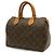 Borsa Louis Vuitton Monogram Speedy 25 Marrone - vista 3