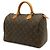 Borsa Louis Vuitton Monogram Speedy 30 Marrone - vista 3