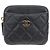 Monedero de piel de becerro granulada Chanel Negro