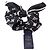 Scrunchie in seta Louis Vuitton in Noir Nero - vista 3