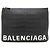 Clutch Balenciaga in pelle goffrata - vista 2