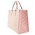 Borsa Tote Louis Vuitton Onthego MM Monogram Empreinte Marrone Beige - vista 4