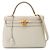 Hermès Borsa Hermes Kelly 32 Evercolor Beton Bianco