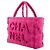 Chanel 19K Large Giant Logo Borsa Tote in Tweed Rosa Gold hardware