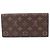 Louis Vuitton Monogram Portefeuille Emilie Cartera Larga Bi-fold Castaño Fucsia - vista 3