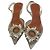 Amina Muaddi Begum Décolleté PVC Trasparente Cristalli Metallico Silver hardware