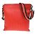 Bottega Veneta Flat Messenger Intrecciato Nappa Medium Rosso