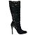 Le Silla Botas altas de charol negro