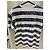 Alberta Ferretti camiseta de rayas con lentejuelas 'Tomorrow' Blanco Azul Multicolor Azul marino - vista 2
