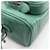 Borsa a tracolla in nappa antique Prada Verde - vista 10