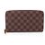 Cartera larga Louis Vuitton Zippy Organizer Damier Ebene Castaño