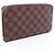 Cartera larga Louis Vuitton Zippy Organizer Damier Ebene Castaño - vista 2