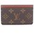 Tarjetero Monogram Simple Louis Vuitton Castaño