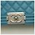 Borsa a tracolla Chanel Boy Chanel 25 Matelassé in blu - vista 11