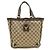 Borsa Tote Gucci Abbey marrone in tela GG e pelle - vista 2