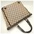 Borsa Tote Gucci Abbey marrone in tela GG e pelle - vista 3