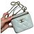Vanity Chanel avec chaîne en agneau bleu clair - vue 9