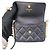 Borsa Chanel Black Quilted Lambskin Pearl Flap Nero - vista 11