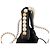 Borsa Chanel Black Quilted Lambskin Pearl Flap Nero - vista 12