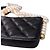Borsa Chanel Black Quilted Lambskin Pearl Flap Nero - vista 6