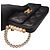 Borsa Chanel Black Quilted Lambskin Pearl Flap Nero - vista 8
