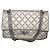 Mademoiselle Borsa Chanel 2.55 Reissue Medium Flap Pelle Argento Metallizzato - vista 4