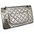 Mademoiselle Borsa Chanel 2.55 Reissue Medium Flap Pelle Argento Metallizzato - vista 5