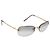 CHANEL Sonnenbrille Rimless CC Metall Grau CC Auth am12112M Braun