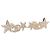 Orecchini CHANEL Rhinestone COCO Mark Metallo Tonalità Oro CC Auth SW2653SM