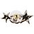 Orecchini CHANEL Rhinestone COCO Mark Metallo Tonalità Oro CC Auth SW2653SM - vista 4