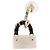 Orecchini a cerchio CHANEL Motif COCO Mark in Metallo Oro Bianco CC Auth SW2656SM D'oro - vista 4