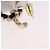 Orecchini a cerchio CHANEL Motif COCO Mark in Metallo Oro Bianco CC Auth SW2656SM D'oro - vista 6