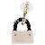 Orecchini a cerchio CHANEL Motif COCO Mark in Metallo Oro Bianco CC Auth SW2656SM D'oro - vista 8
