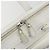 Borsa Duffel Triangle BALENCIAGA in pelle 2way Bianco Argento 527272 Auth bs35637A - vista 18