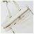 Borsa Duffel Triangle BALENCIAGA in pelle 2way Bianco Argento 527272 Auth bs35637A - vista 6