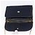 Borsa a tracolla con catena in tela Christian Dior Trotter Navy Gold Auth BA14376 D'oro Blu navy - vista 15