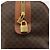 Céline Borsa Boston CELINE Macadam Canvas PVC Pelle Marrone Oro Auth 186570 D'oro - vista 17