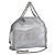Autre Marque Borsa Falabella con catena Stella MacCartney polyester 2way Silver Auth BA14408A Argento
