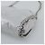 Autre Marque Borsa Falabella con catena Stella MacCartney polyester 2way Silver Auth BA14408A Argento - vista 12