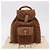 Zaino GUCCI Bamboo Scamosciato Marrone Oro 003 1705 0030 Auth 191888 D'oro - vista 26